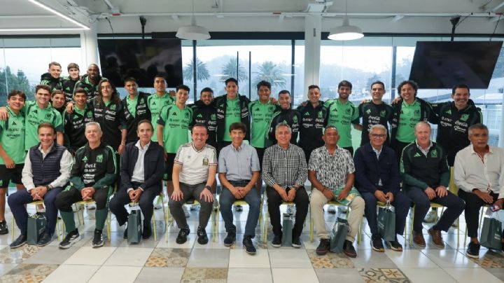 Jugadores del ‘Tri’ en México 86 visitan la concentración de la Selección Mexicana