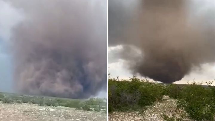 Fuertes vientos y casas destruidas: Así se vio el tornado que azotó ayer a Coahuila