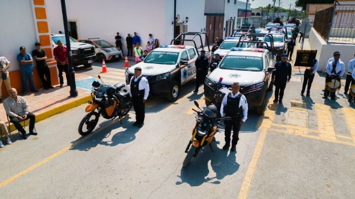 Refuerzan seguridad en Pesquería con nuevas patrullas y policías