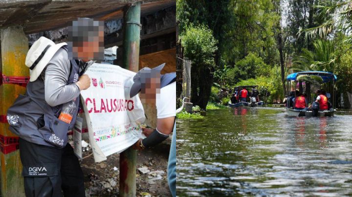 Gobierno de la CDMX clausura descargas de aguas residuales en los canales de Xochimilco