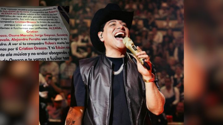 Aparece manta con amenazas contra el cantante Eduin Caz en Tijuana