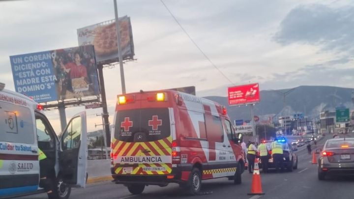 Muere motociclista tras perder el control en Av. Gonzalitos