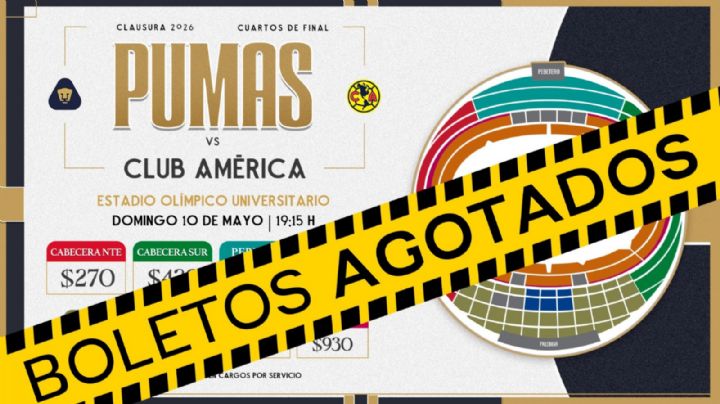 Pumas anuncia boletos agotados para la Vuelta de Cuartos de Final contra América