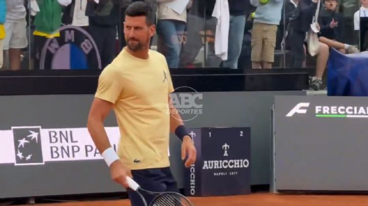 Djokovic vuelve a entrenar en Roma tras dos meses de ausencia