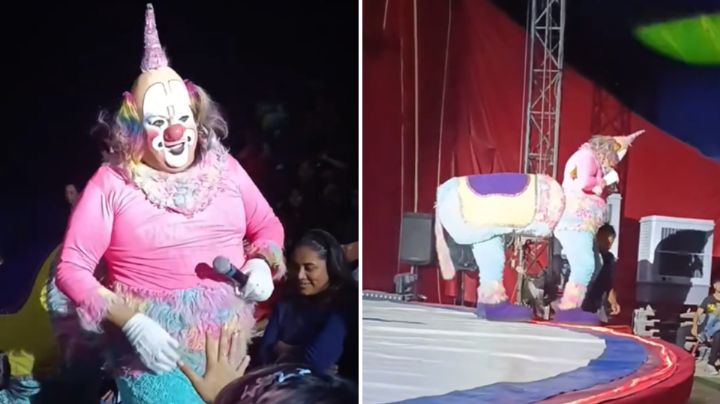 ‘Regalito’, de los Payasónicos, sufre accidente y cae encima del público durante show