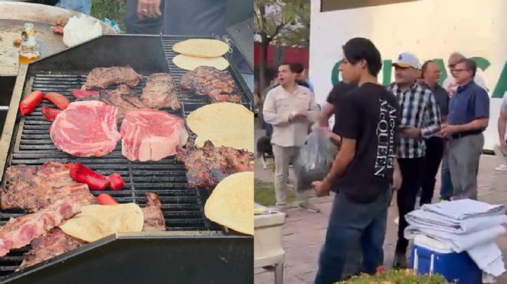 Realizan carne asada en el Ayuntamiento de Culiacán para celebrar la salida de Rubén Rocha Moya