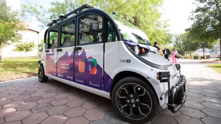 San Pedro estrena minibús autónomo rumbo al Mundial 2026; es el primero en Latinoamérica