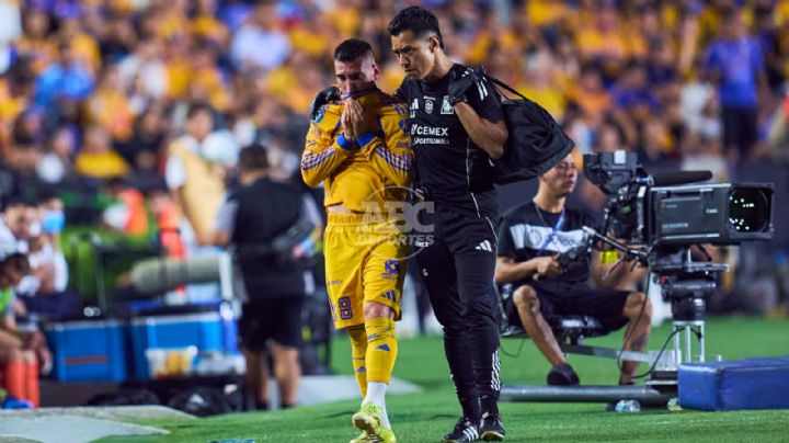 Tigres descarta lesión grave de Gorriarán y ya prepara la vuelta ante Chivas