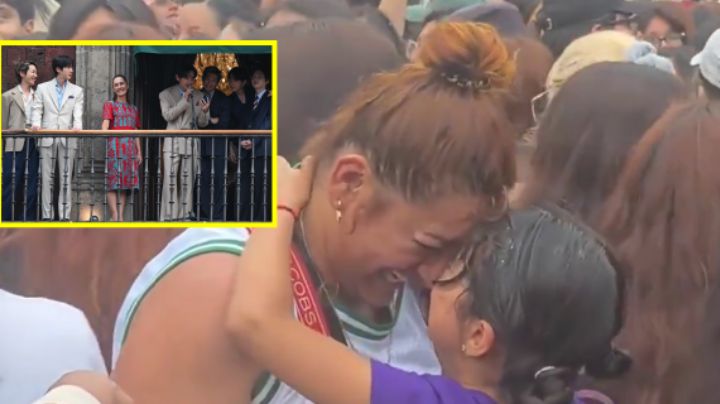 '¡Los vimos, lo logramos!': Madre e hija lloran al ver a BTS en Palacio Nacional