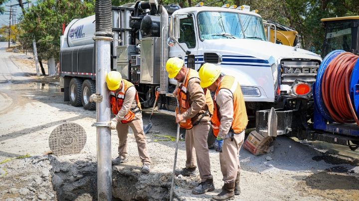 Rehabilita AyD de Monterrey más de 8 mil metros de tubería en Guadalupe