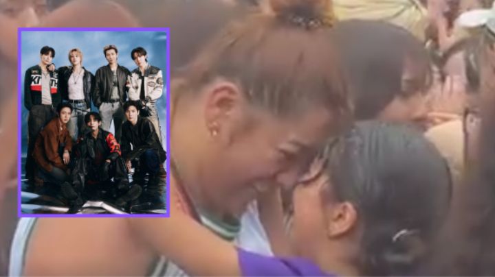 Localizan a mamá e hija que lloraron en el Zócalo y les regalan boletos para BTS en CDMX
