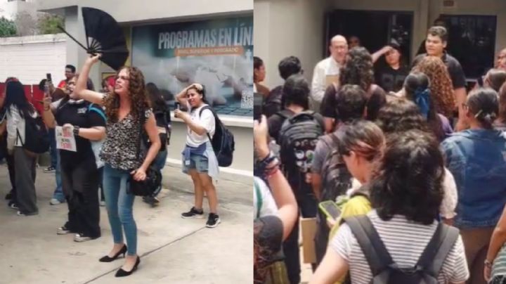 Alumnos de la UMM protestan por paro; exigen solución al rector tras falta de pagos de maestros