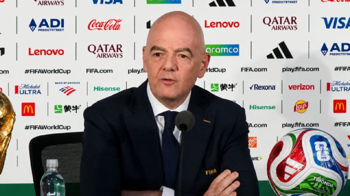 Gianni Infantino en conferencia de prensa en vivo previo al inicio del Mundial 2026