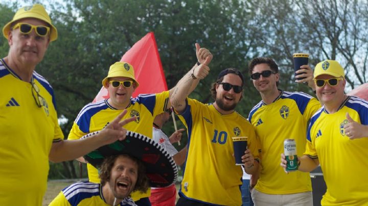 El Mundial se vive horas antes: Parque del Agua reúne a las aficiones de Suecia, Túnez y México