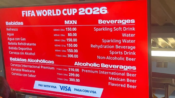 Conoce los precios de alimentos y bebidas en el Estadio Monterrey durante el Mundial 2026