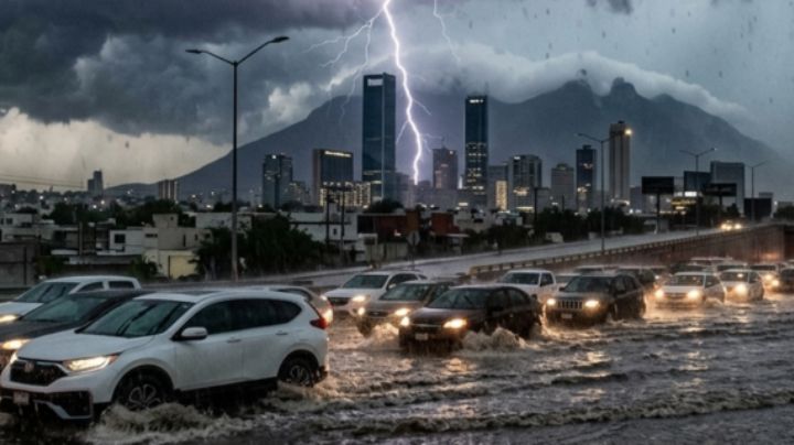 Alertan por fuertes lluvias en NL este lunes: podría registrarse granizo e inundaciones
