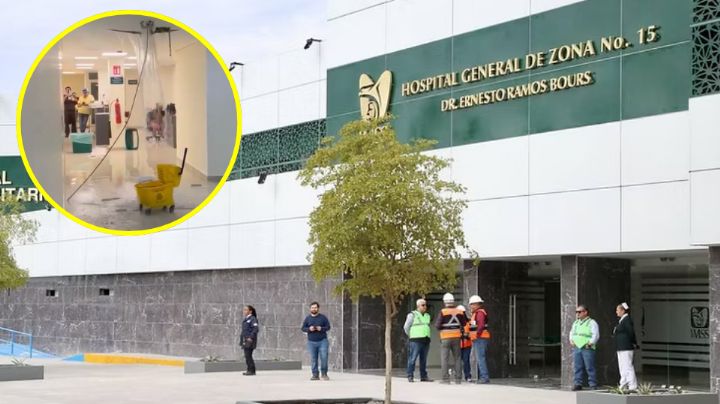 IMSS Sonora atiende filtraciones de agua en el Hospital General de Zona No. 15 tras fuertes lluvias