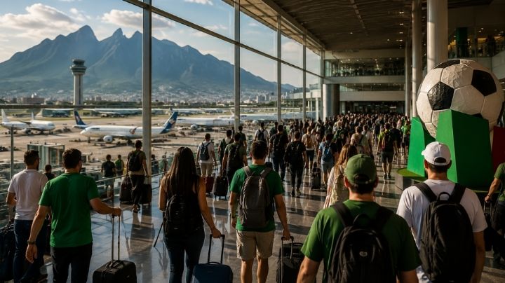 Supera aeropuerto de Monterrey los 618 mil pasajeros por Mundial 2026