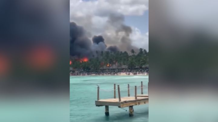 Fuego devora parte del resort Viva Dominicus de Bayahíbe en República Dominicana