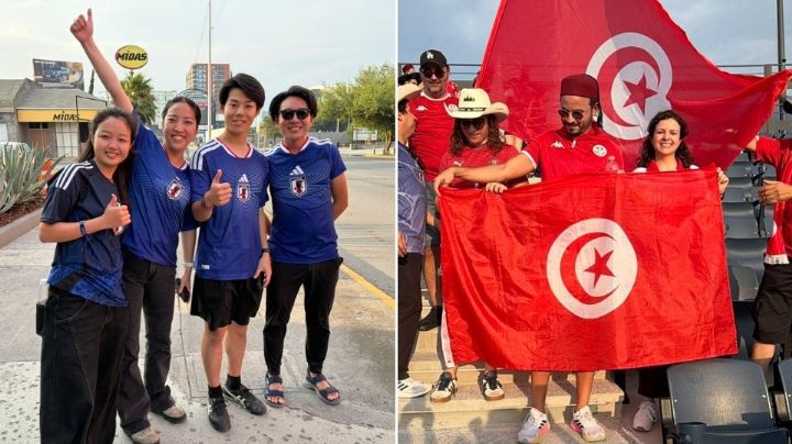 Afición de Japón y Túnez toman el centro de Monterrey