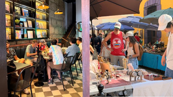Comercios de Barrio Antiguo operan sin afectaciones pese a apagones en Monterrey
