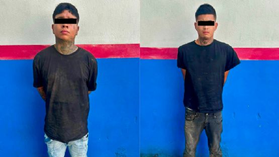 Detienen en Escobedo a dos presuntos generadores de violencia con droga y réplica de arma