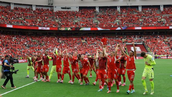 Mundial 2026: Suiza vence 2-1 a Canadá y se queda con el liderato del Grupo B