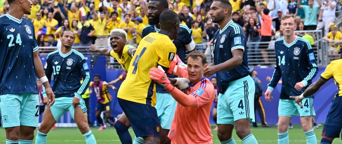Vence Ecuador a Alemania, clasifica como tercer lugar y Costa de Marfil como segundo del Grupo E