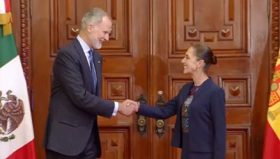 Rey Felipe VI se reúne con Claudia Sheinbaum en Palacio Nacional