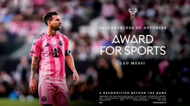 Lionel Messi galardonado con el Premio Princesa de Asturias de los Deportes 2026