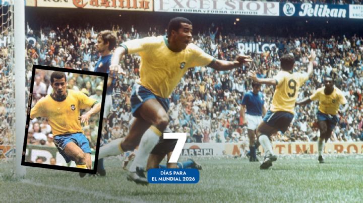 A 7 días del Mundial 2026: Jairzinho, el único que anotó gol en todos los partidos de un Mundial