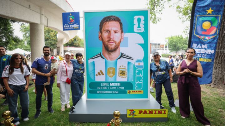 Inauguran 'Estampas Monumentales' de Panini ante más de 15 mil personas en San Pedro