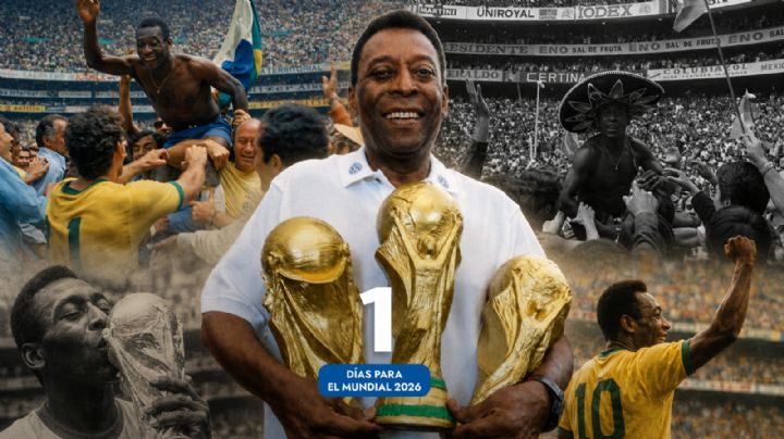 A 1 día del Mundial 2026: Pelé, el único en la historia que ha ganado tres Mundiales