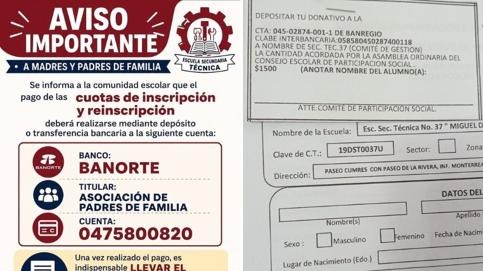 Acusan cobro obligatorio de cuotas para inscribir a alumnos