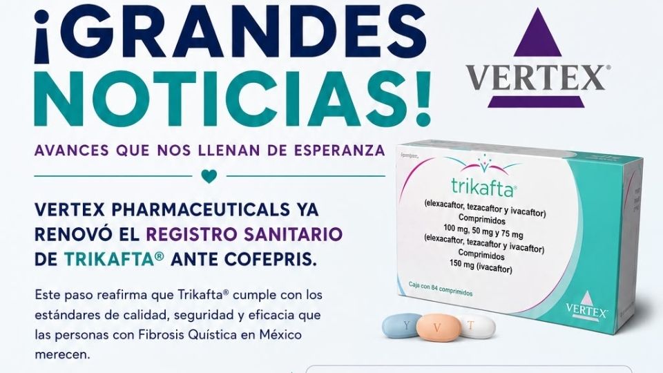 Trikafta recupera registro sanitario, pero sigue fuera del IMSS