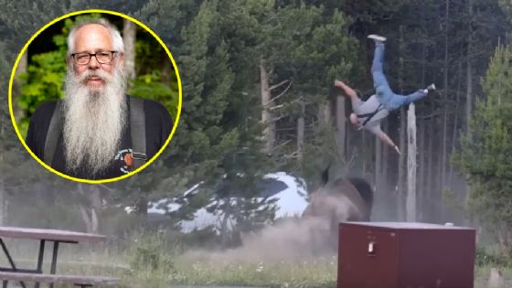¿Quién es el hombre que fue atacado por un bisonte en Yellowstone?