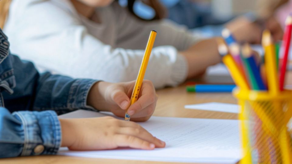 Niños en la escuela.