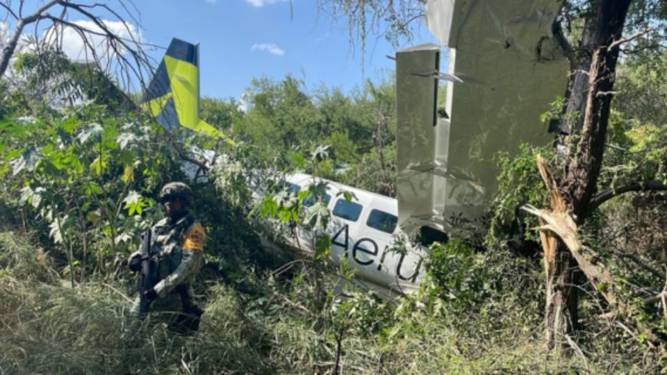 Avioneta siniestrada.
