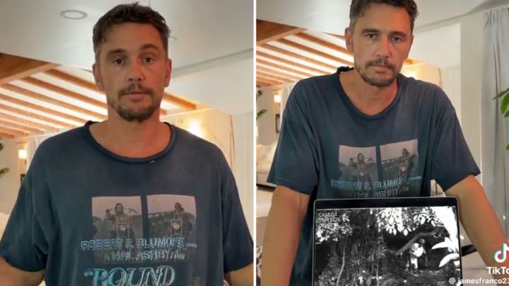 James Franco, actor de 'Spider-Man', muestra video de supuesto extraterrestre en su casa