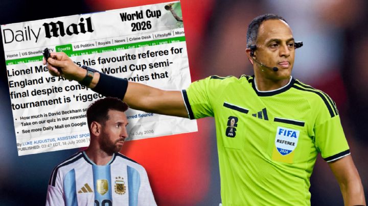 Prensa de Inglaterra reclama designación del árbitro ‘favorito’ de Messi en Semifinal ante Argentina