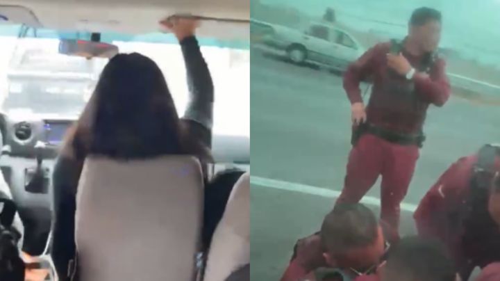'Traigo a mis bebés': turistas suplican a chofer para detener su huida de la policía en Querétaro
