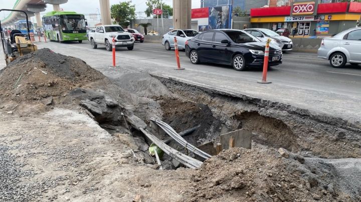 Obra pluvial en Av. Universidad golpea ventas de comercios