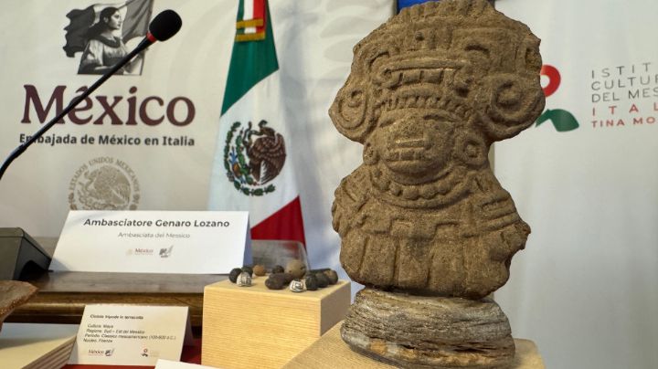 Italia devuelve a México 27 piezas arqueológicas recuperadas del tráfico ilegal