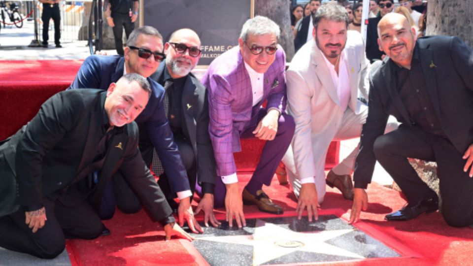Intocable en el Paseo de la Fama de Hollywood.