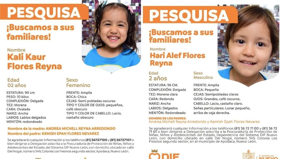 Revisará DIF bienestar de Hari y Kali, menores sustraídos de guardería