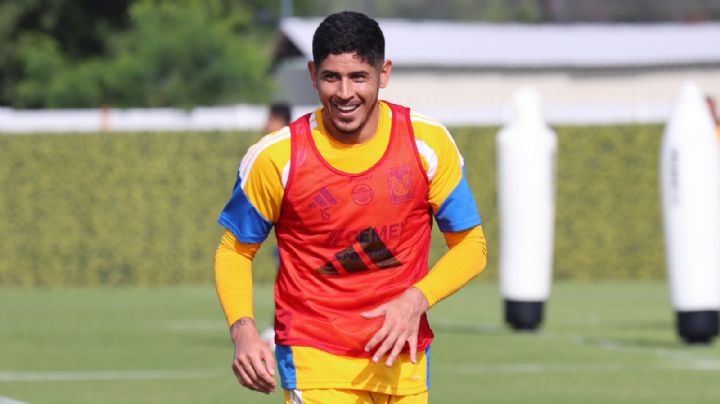 Alan Franco realiza su primer entrenamiento con Tigres tras obtener permiso de trabajo