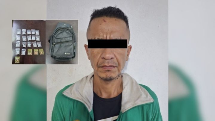 Detienen a hombre por ofrecer drogas en Santa Catarina