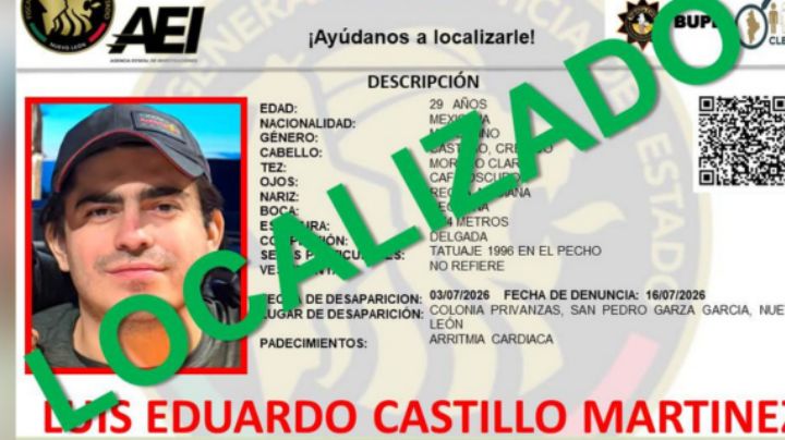 Joven desaparecido en San Pedro es localizado con vida en anexo de Guadalupe