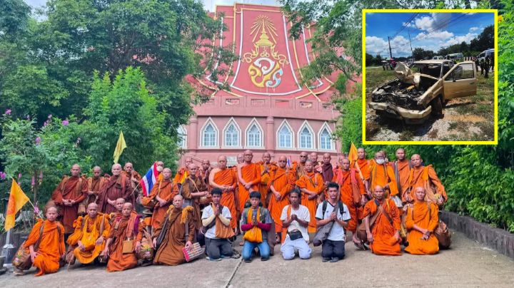 Niño de 11 años embiste a monjes en peregrinaje en Tailandia; hay 9 muertos