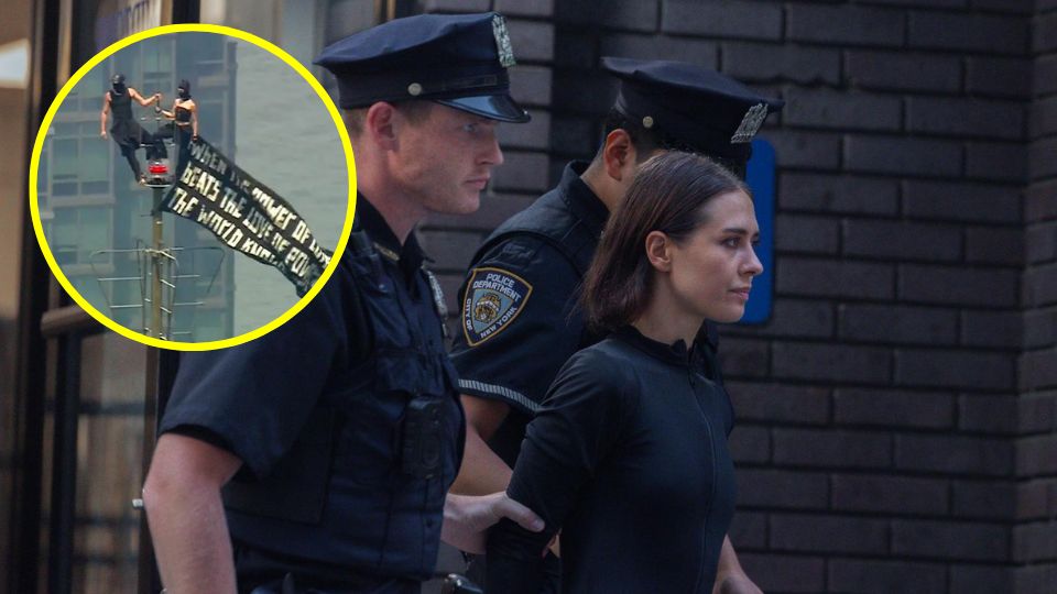 Ambos fueron detenidos después de subir hasta la antena más alta del Empire State Building de Nueva York sin permiso.